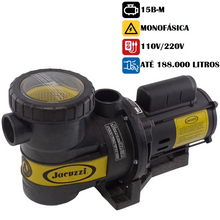 Carregar imagem no visualizador da galeria, Bomba Centrífuga Para Piscina Jacuzzi 15b-M 1.1/2 Cv Monofásica 110/220v - Até 188.000 Litros
