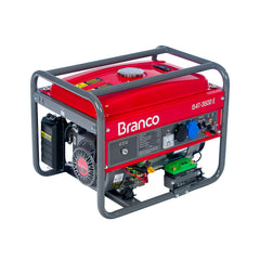 Gerador de Energia Branco à Gasolina 7,0CV 3,5KW Monofásico 110/220V com AVR e Partida Manual
