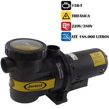 Carregar imagem no visualizador da galeria, Bomba Centrífuga Para Piscina Jacuzzi 15B-T 1.1/2 Cv Trifásica 220/380V - Até 188.000 Litros
