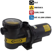 Carregar imagem no visualizador da galeria, Bomba Centrífuga Para Piscina Jacuzzi 15B-T 1.1/2 Cv Trifásica 220/380V - Até 188.000 Litros
